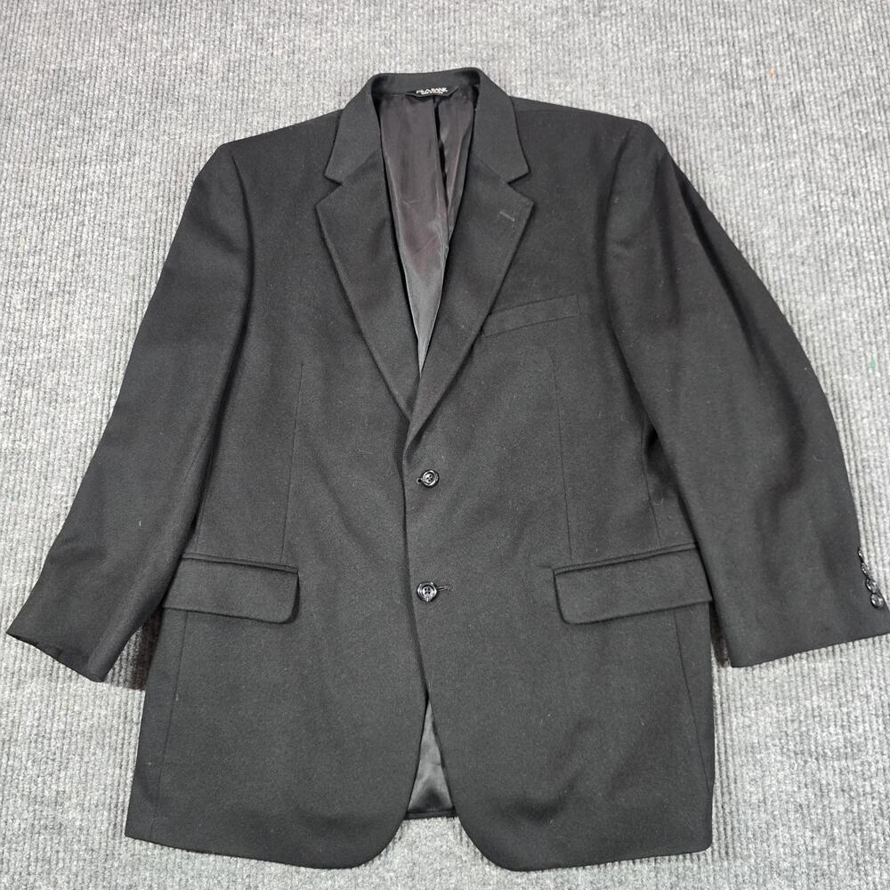 Jos. A. Bank Gordon Blazer Mens 44 Black Cashmere Lined Single-Breasted Coat
